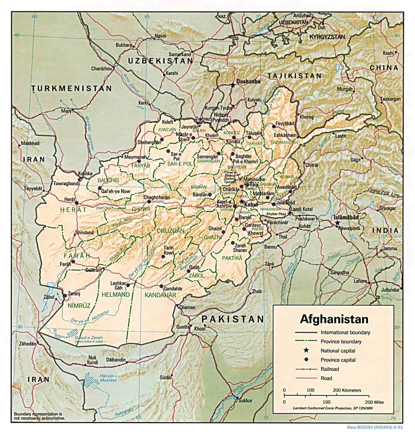 Kabul Afghanistan Map